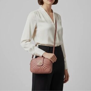 Elegant Pink Crossbody Bag